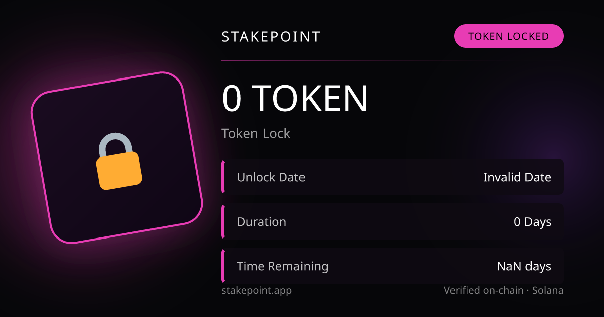 YAKK Token Lock on Solana | StakePoint